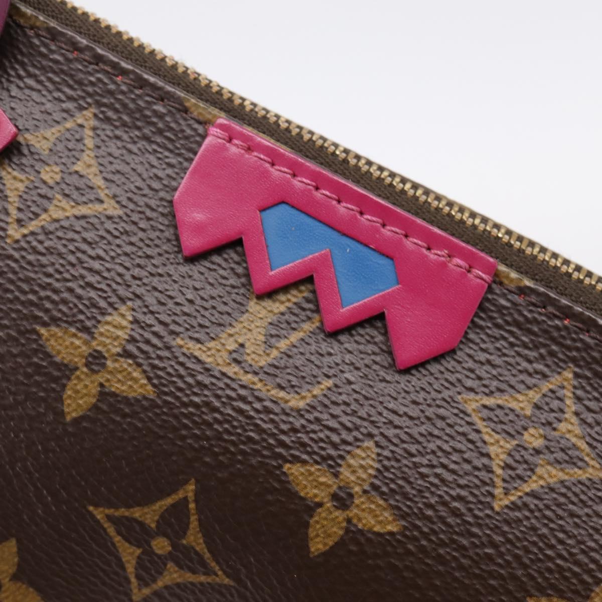 LOUIS VUITTON Monogram Totem Pochette Accessoires Pouch M41669 LV Auth BA15818V