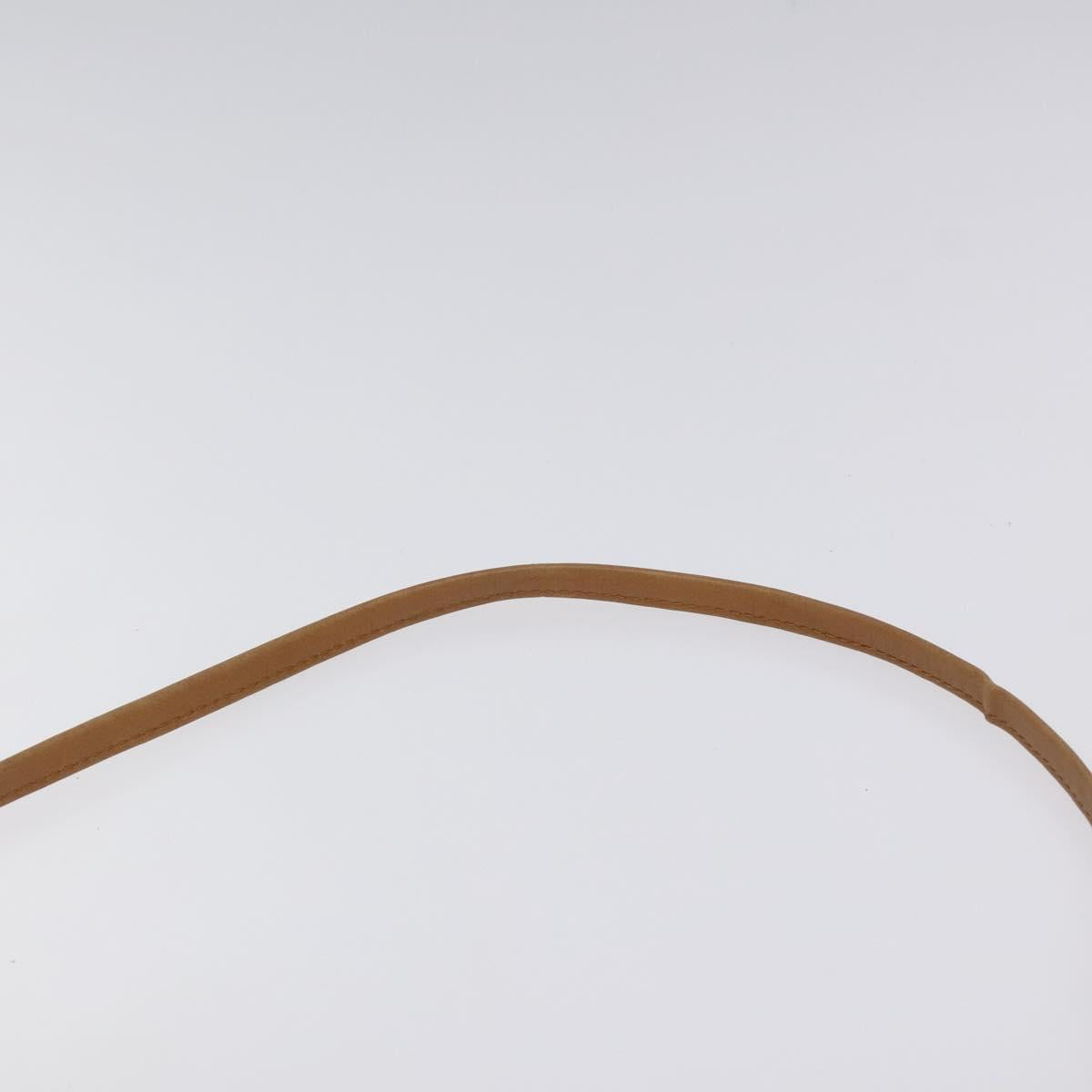 Christian Dior Shoulder Bag Leather Black Brown gold Auth BA1582