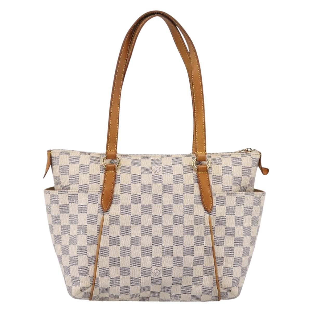 LOUIS VUITTON Damier Azur Totally PM Tote Bag N41280 LV Auth BA15820