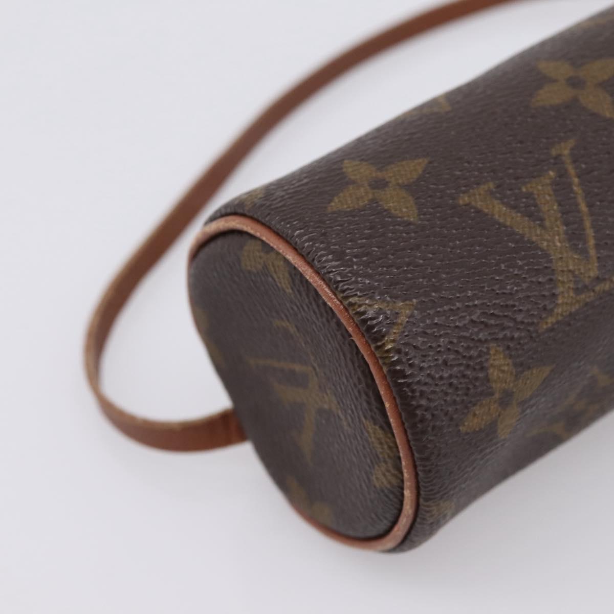 LOUIS VUITTON Monogram Papillon Pouch LV Auth BA15822