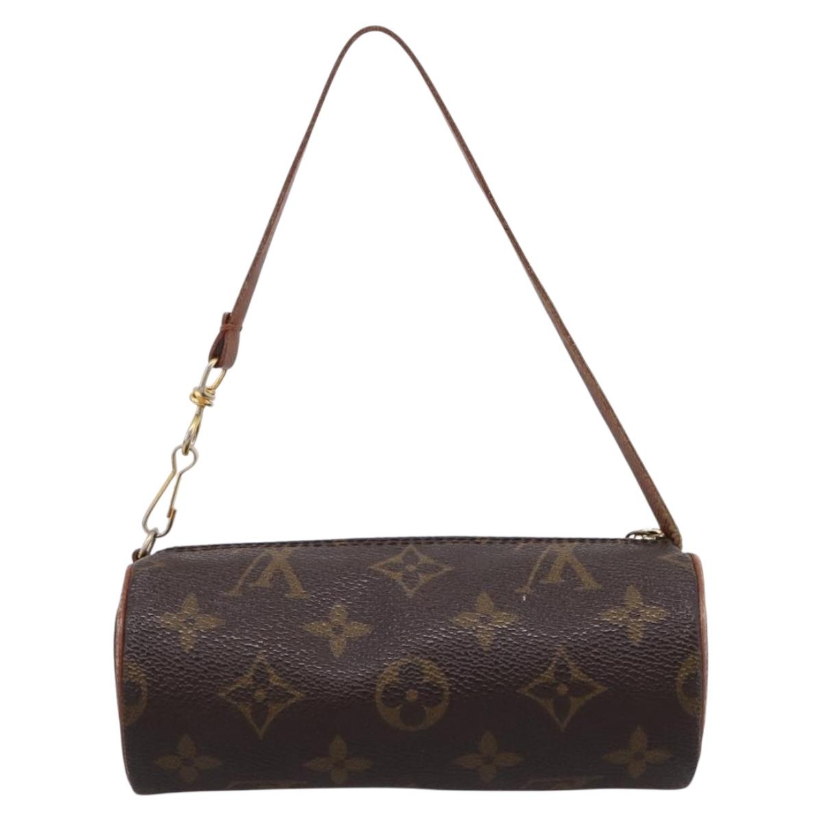 LOUIS VUITTON Monogram Papillon Pouch LV Auth BA15822