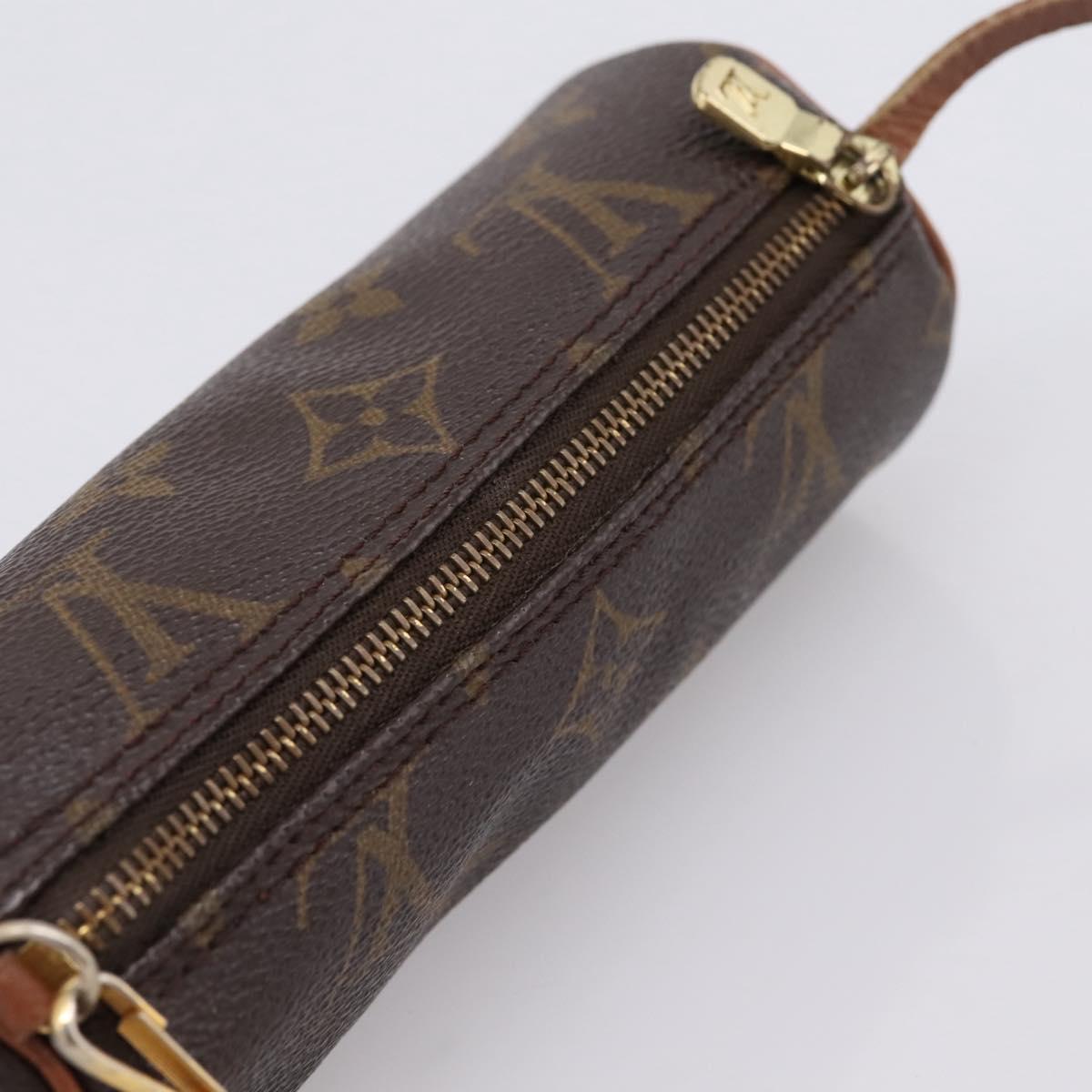 LOUIS VUITTON Monogram Papillon Pouch LV Auth BA15822