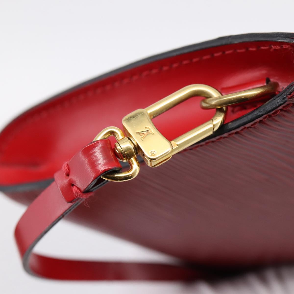 LOUIS VUITTON Epi Pochette Accessoires Pouch Red M52947 LV Auth BA15823A