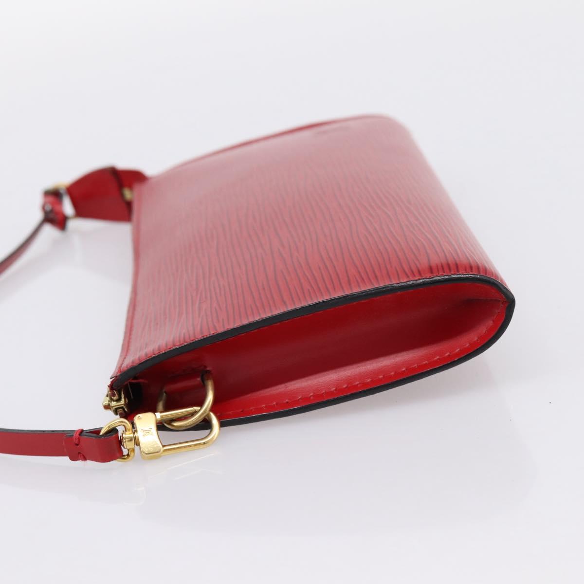LOUIS VUITTON Epi Pochette Accessoires Pouch Red M52947 LV Auth BA15823A