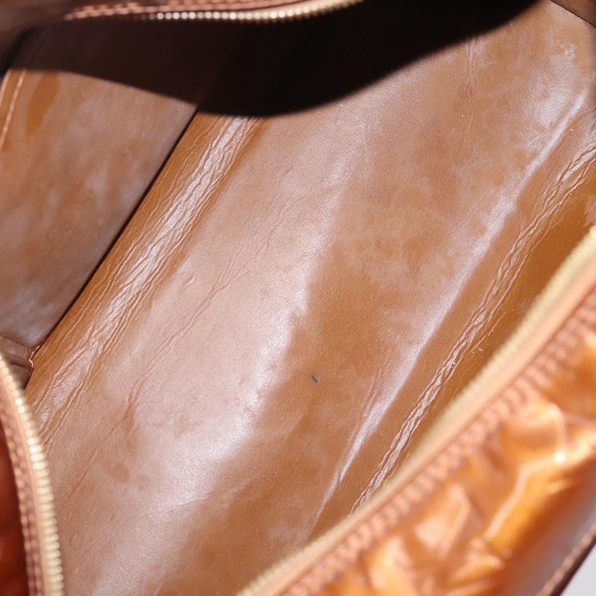 LOUIS VUITTON Monogram Vernis Tompkins Square Bag Bronze M91103 LV Auth BA15825