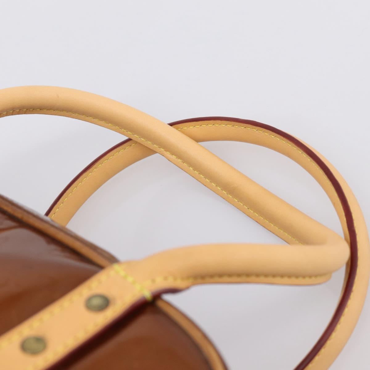 LOUIS VUITTON Monogram Vernis Tompkins Square Bag Bronze M91103 LV Auth BA15825