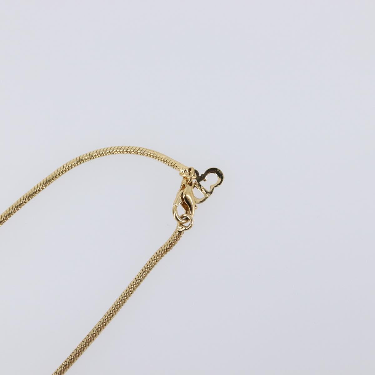 Christian Dior Necklace metal Gold Auth BA15830M