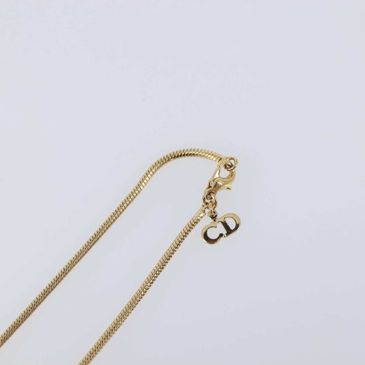 Christian Dior Necklace metal Gold Auth BA15830M
