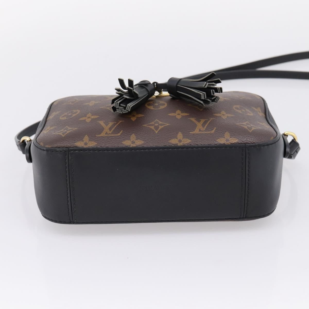 LOUIS VUITTON Monogram Saintonge Shoulder Bag Black M43555 LV Auth BA15837V
