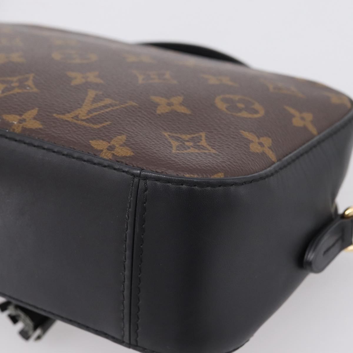 LOUIS VUITTON Monogram Saintonge Shoulder Bag Black M43555 LV Auth BA15837V