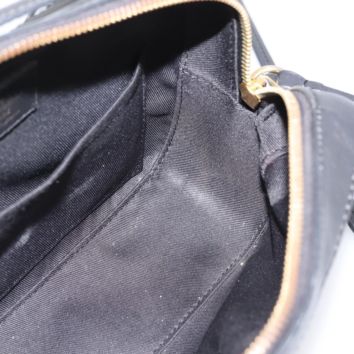 LOUIS VUITTON Monogram Saintonge Shoulder Bag Black M43555 LV Auth BA15837V