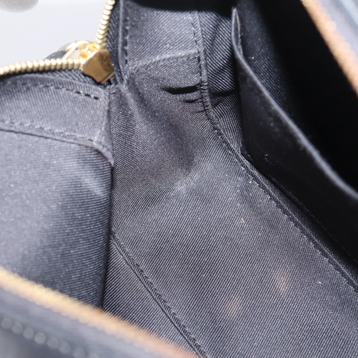 LOUIS VUITTON Monogram Saintonge Shoulder Bag Black M43555 LV Auth BA15837V