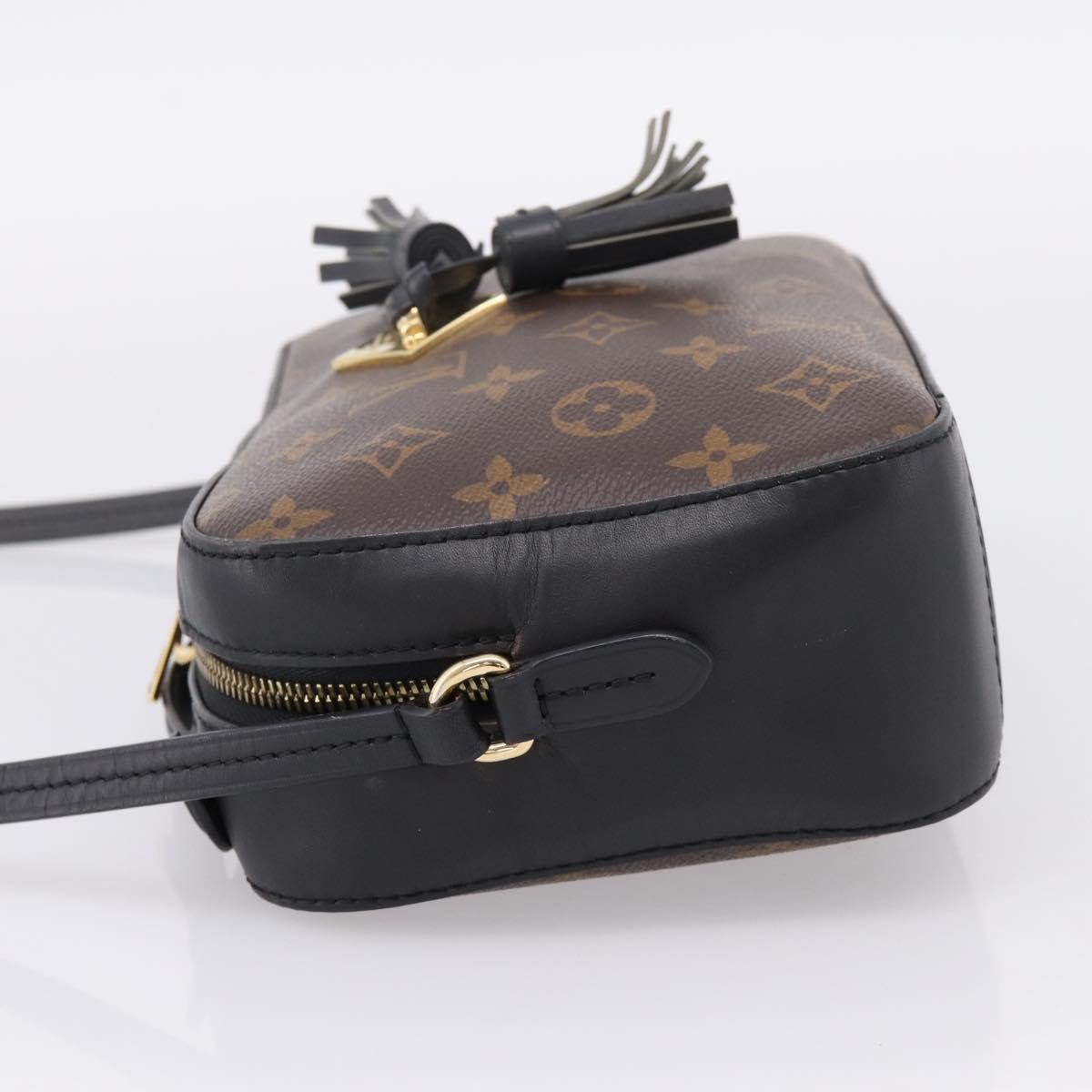 LOUIS VUITTON Monogram Saintonge Shoulder Bag Black M43555 LV Auth BA15837V