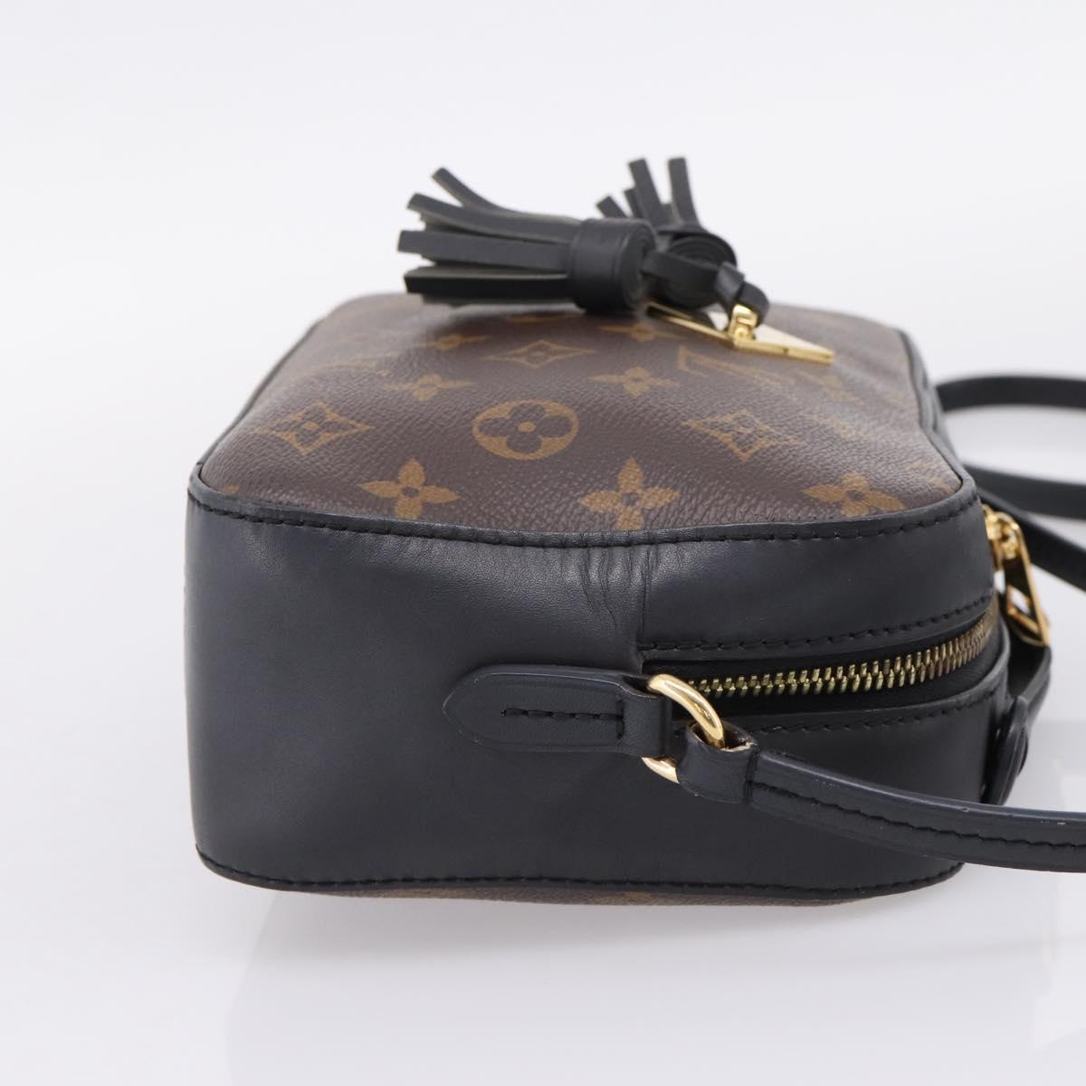 LOUIS VUITTON Monogram Saintonge Shoulder Bag Black M43555 LV Auth BA15837V
