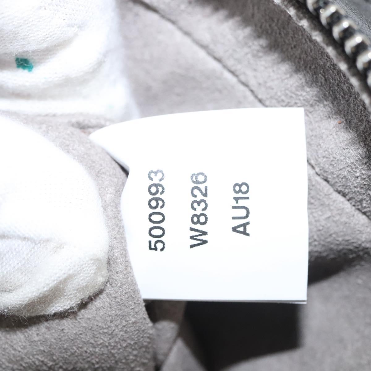 Stella MacCartney Star Chain Shoulder Bag Leather Black Silver Auth BA1584