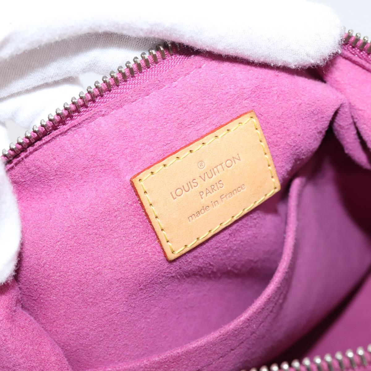 LOUIS VUITTON Monogram Denim Buggy PM Bag Fuchsia pink M95212 LV Auth BA15845SAV