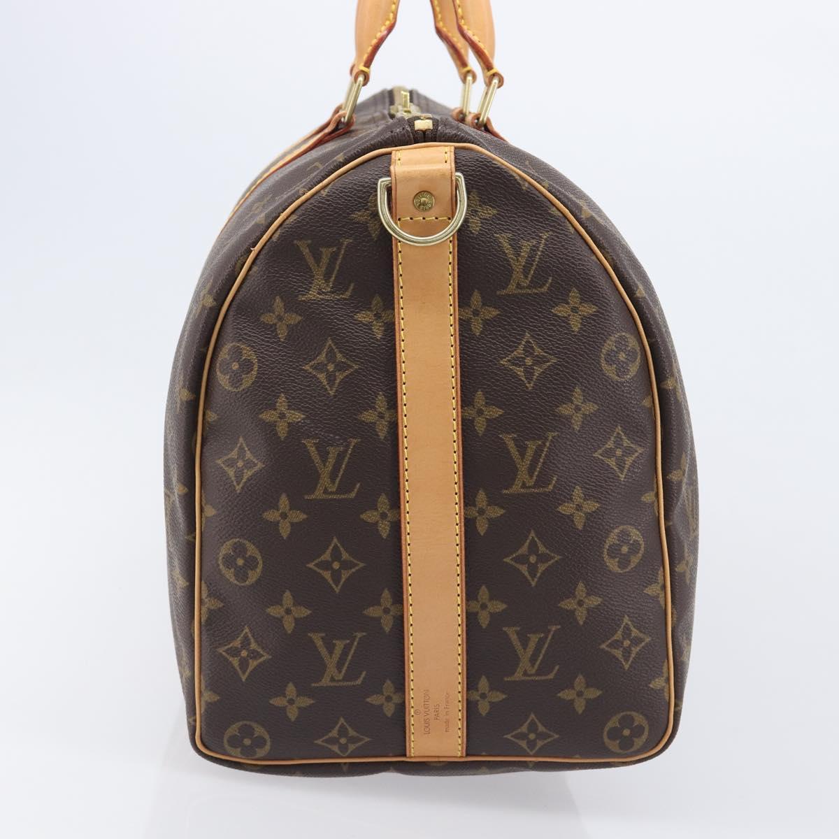 LOUIS VUITTON Monogram Keepall Bandouliere 45 Boston Bag M41418 LV Auth BA15849A