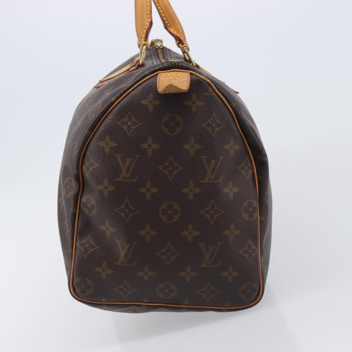 LOUIS VUITTON Monogram Speedy 35 Hand Bag M41524 LV Auth BA15856A