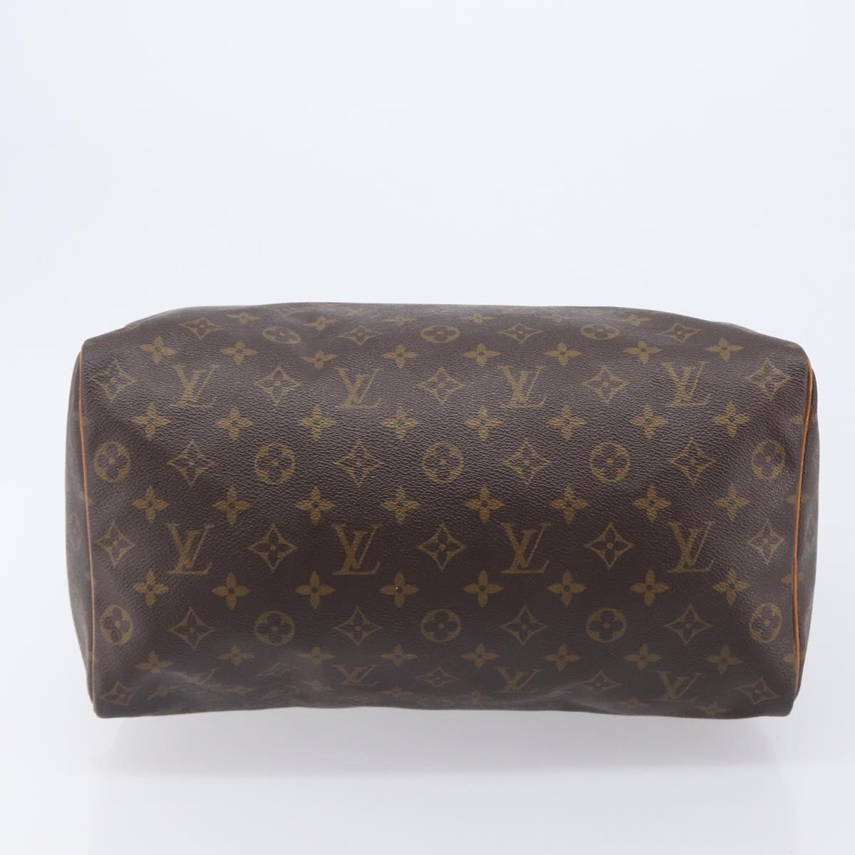 LOUIS VUITTON Monogram Speedy 35 Hand Bag M41524 LV Auth BA15856A