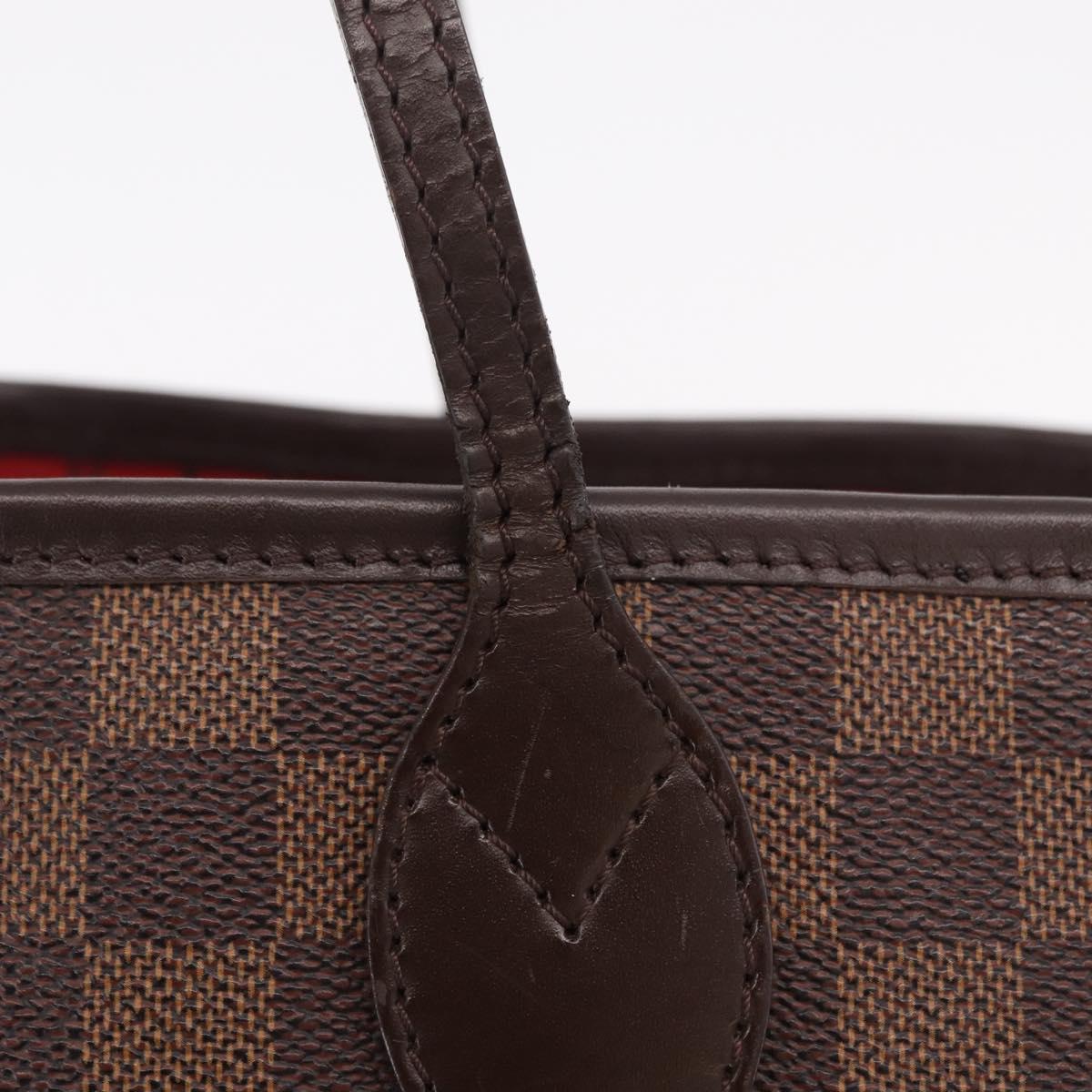 LOUIS VUITTON Damier Ebene Neverfull MM Tote Bag N51105 LV Auth BA15878V
