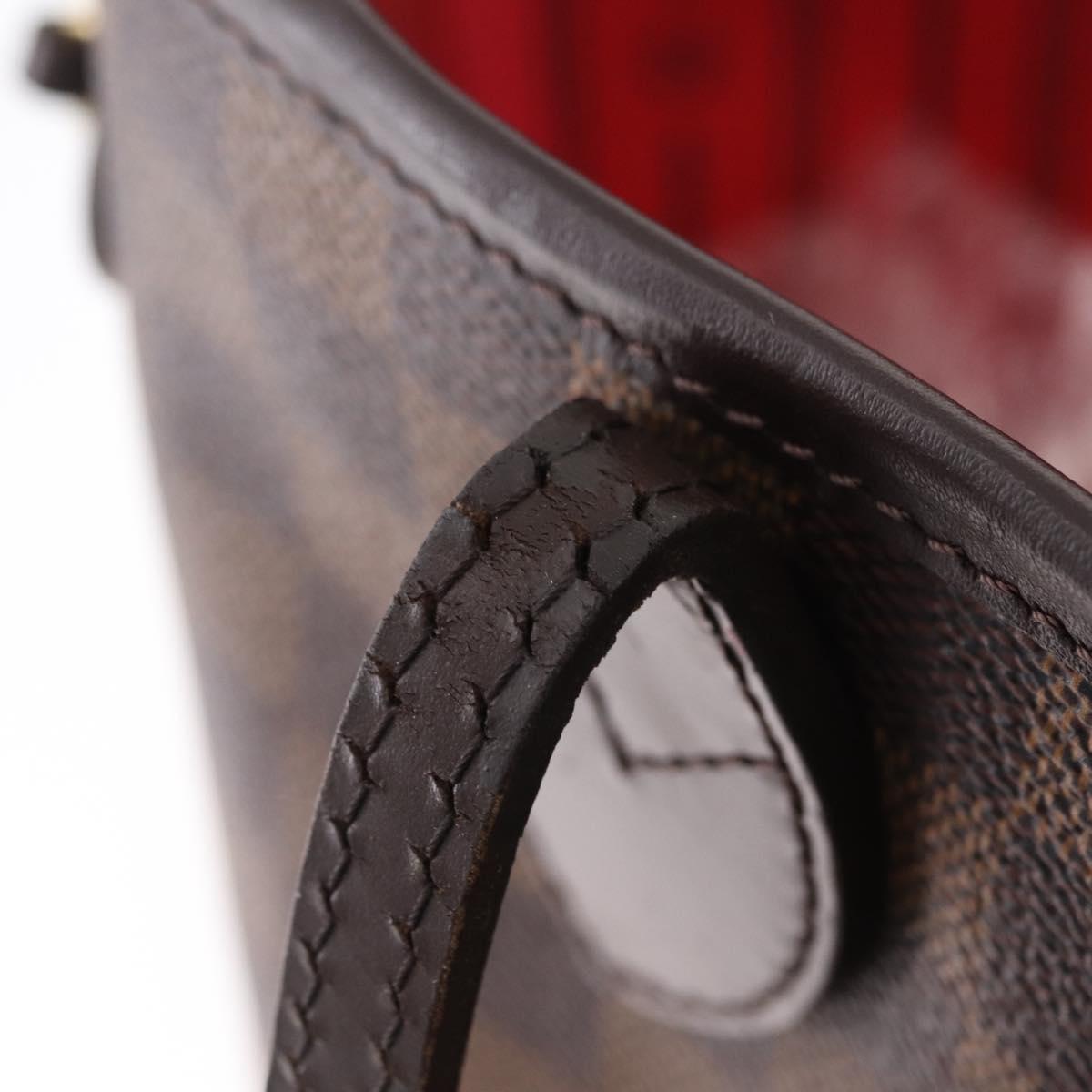 LOUIS VUITTON Damier Ebene Neverfull MM Tote Bag N51105 LV Auth BA15878V