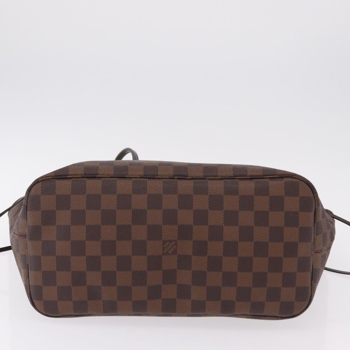 LOUIS VUITTON Damier Ebene Neverfull MM Tote Bag N51105 LV Auth BA15878V