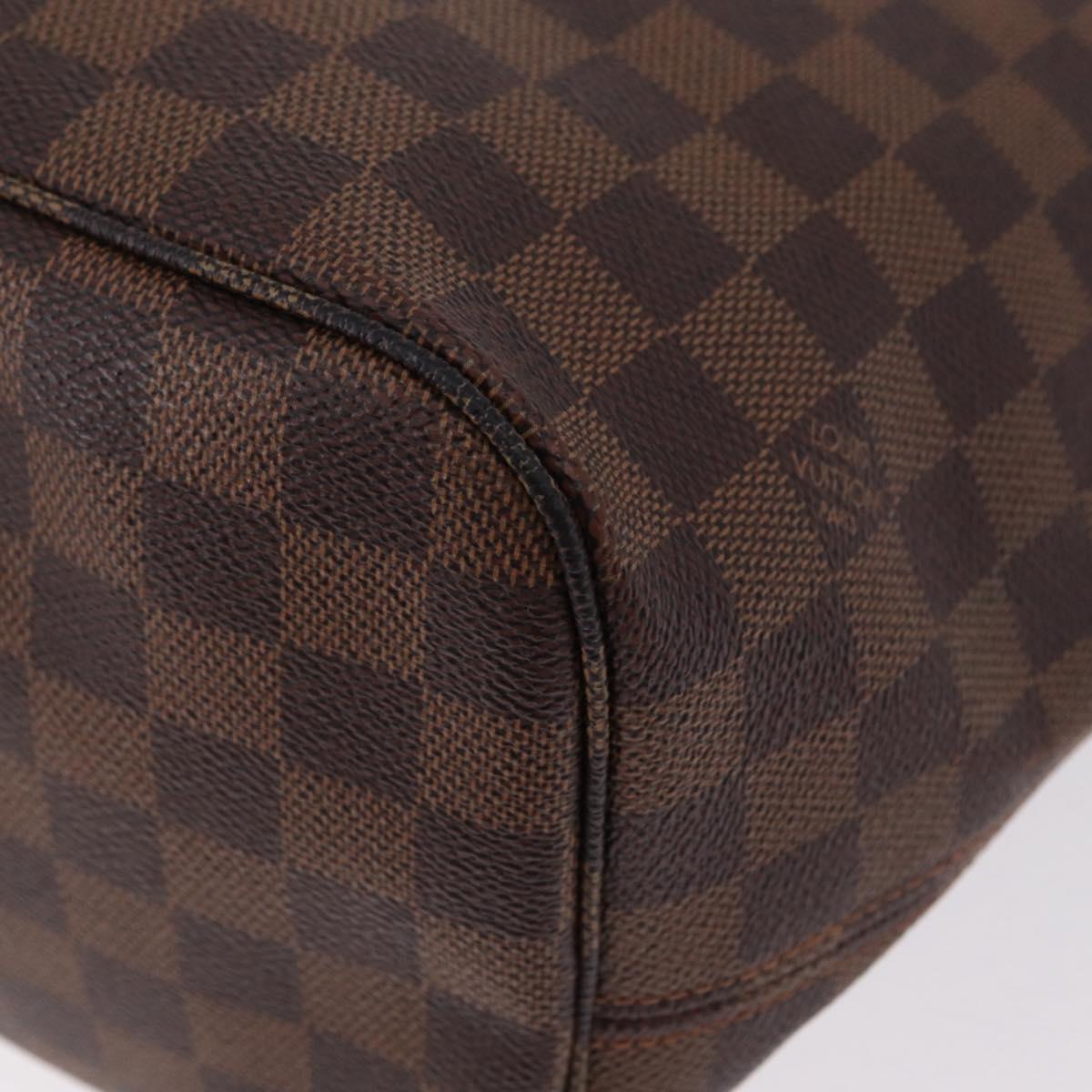 LOUIS VUITTON Damier Ebene Neverfull MM Tote Bag N51105 LV Auth BA15878V