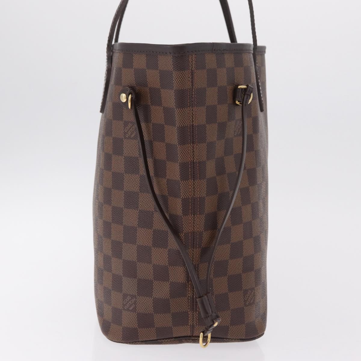 LOUIS VUITTON Damier Ebene Neverfull MM Tote Bag N51105 LV Auth BA15878V