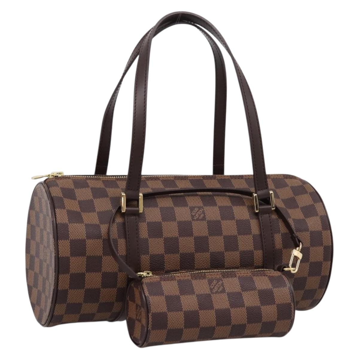 LOUIS VUITTON Damier Ebene Papillon 30 Hand Bag N51303 LV Auth BA15903V