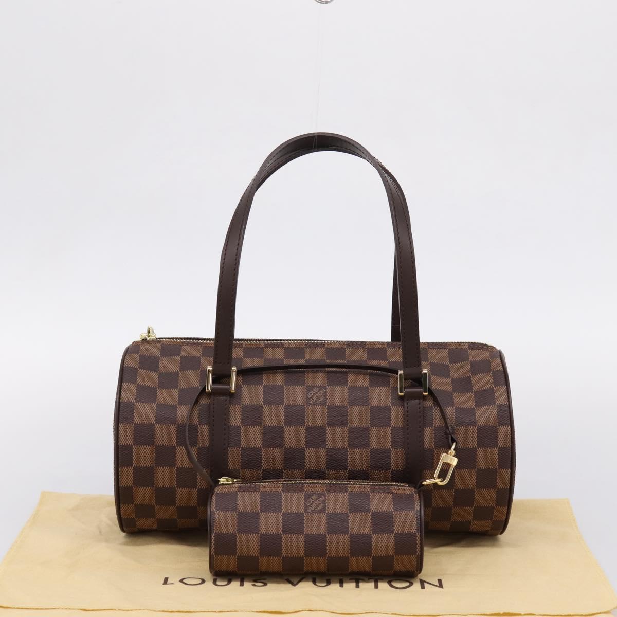 LOUIS VUITTON Damier Ebene Papillon 30 Hand Bag N51303 LV Auth BA15903V