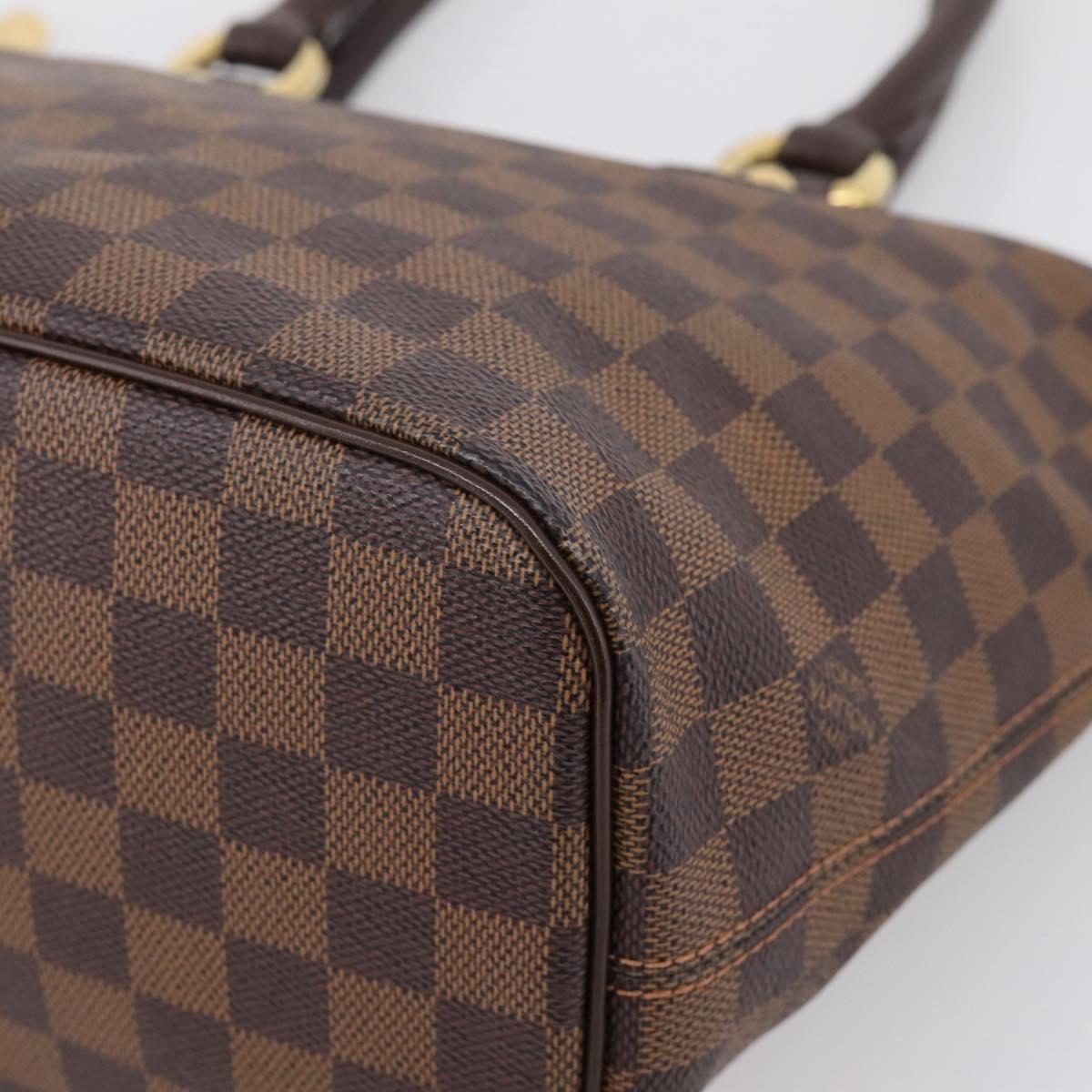 LOUIS VUITTON Damier Ebene Saleya PM Tote Bag N51183 LV Auth BA15905V