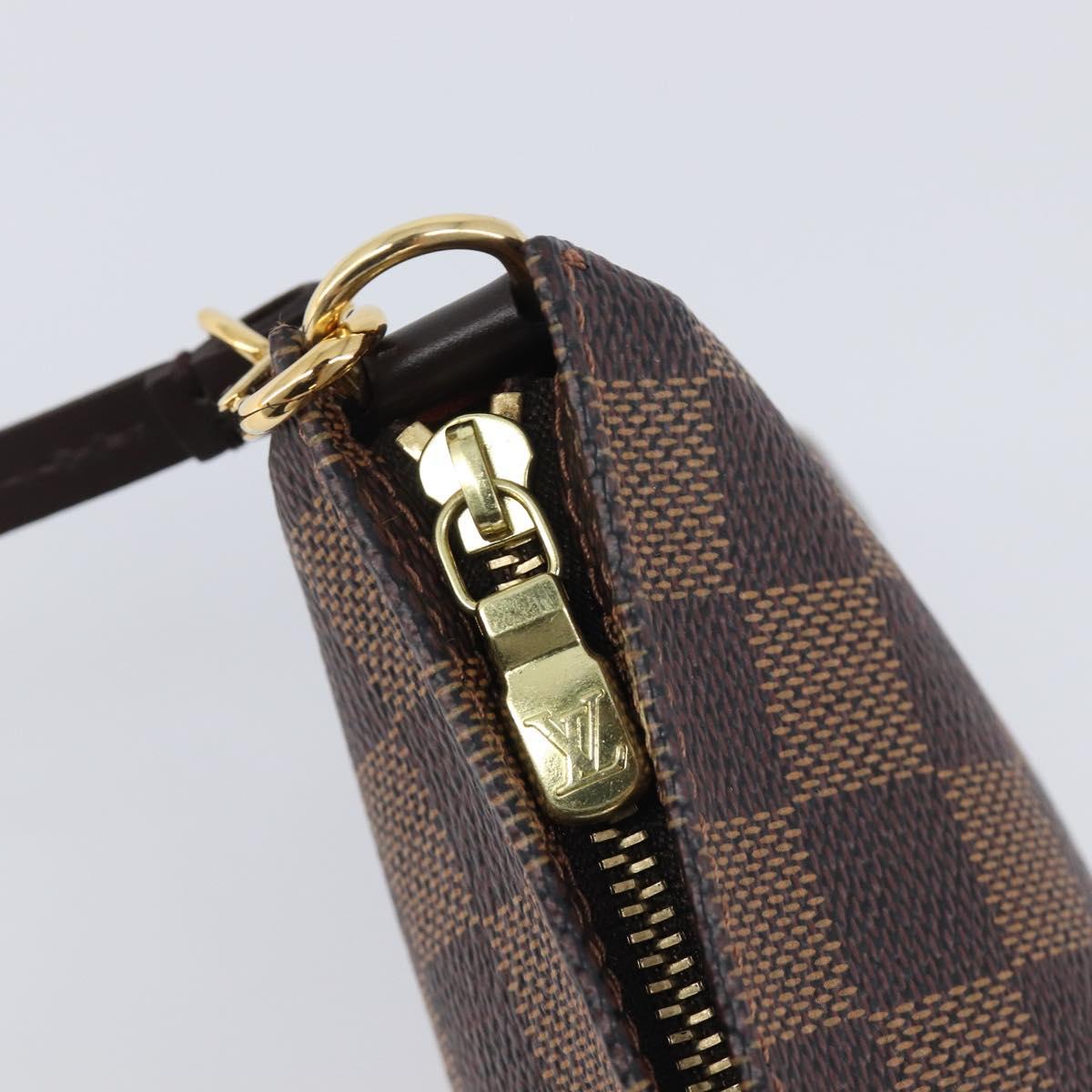 LOUIS VUITTON Damier Ebene Navona Accessory Pouch N51983 LV Auth BA15906V