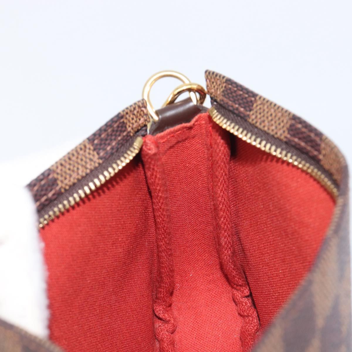 LOUIS VUITTON Damier Ebene Navona Accessory Pouch N51983 LV Auth BA15906V