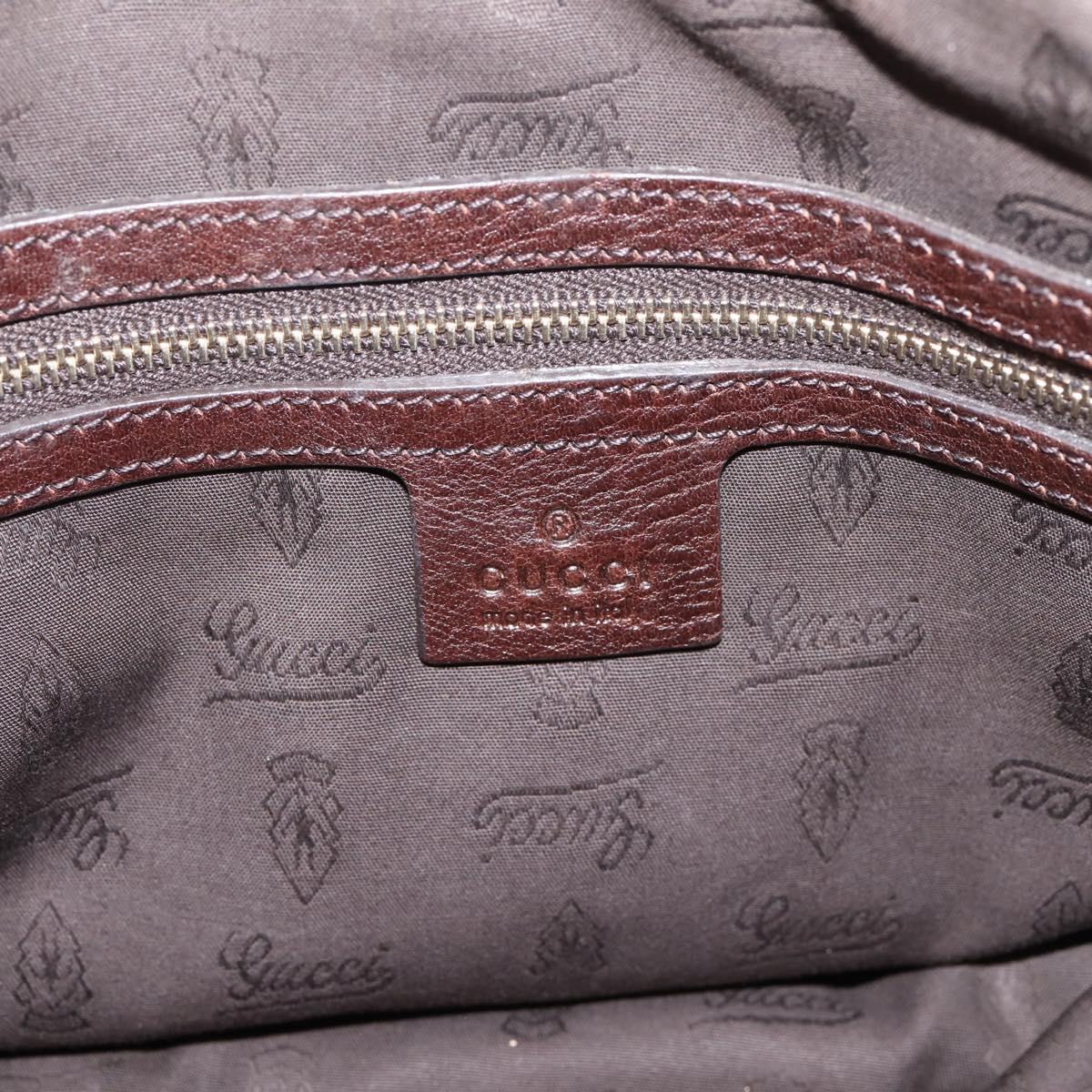 GUCCI GG Canvas Tote Bag 2way Beige Gold 247279 Auth BA15908V