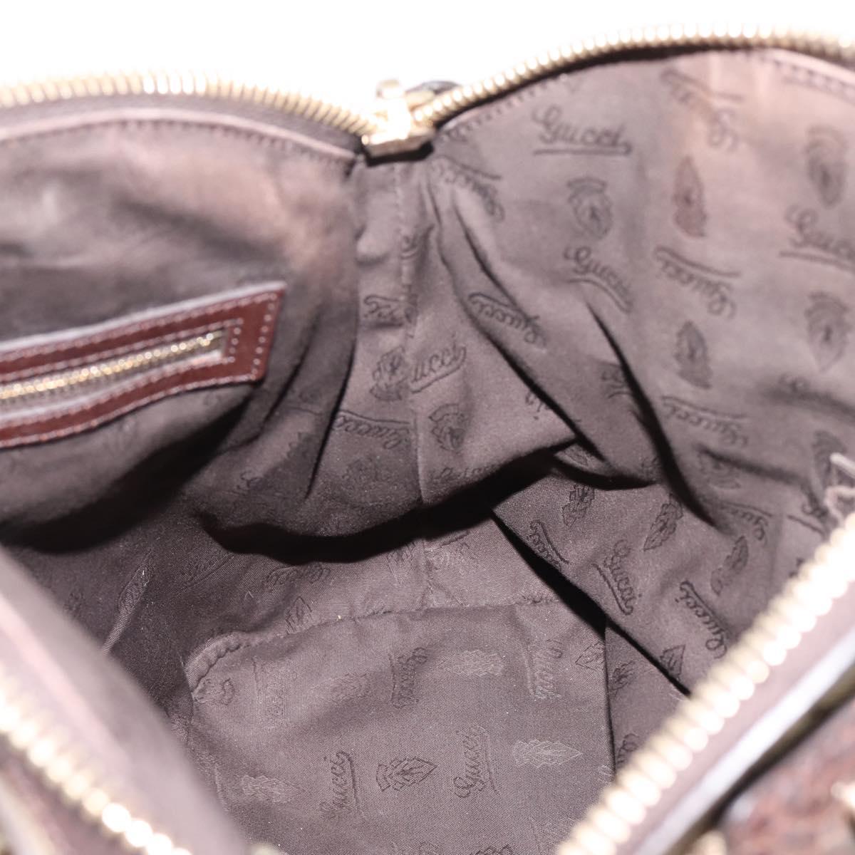 GUCCI GG Canvas Tote Bag 2way Beige Gold 247279 Auth BA15908V