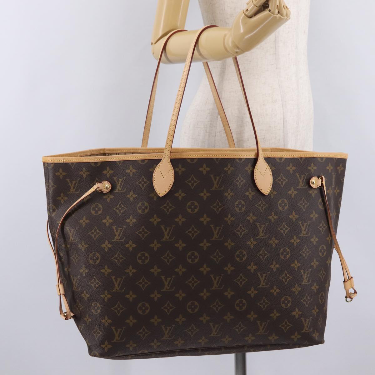 LOUIS VUITTON Monogram Neverfull GM Tote Bag M40157 LV Auth BA15950SAM