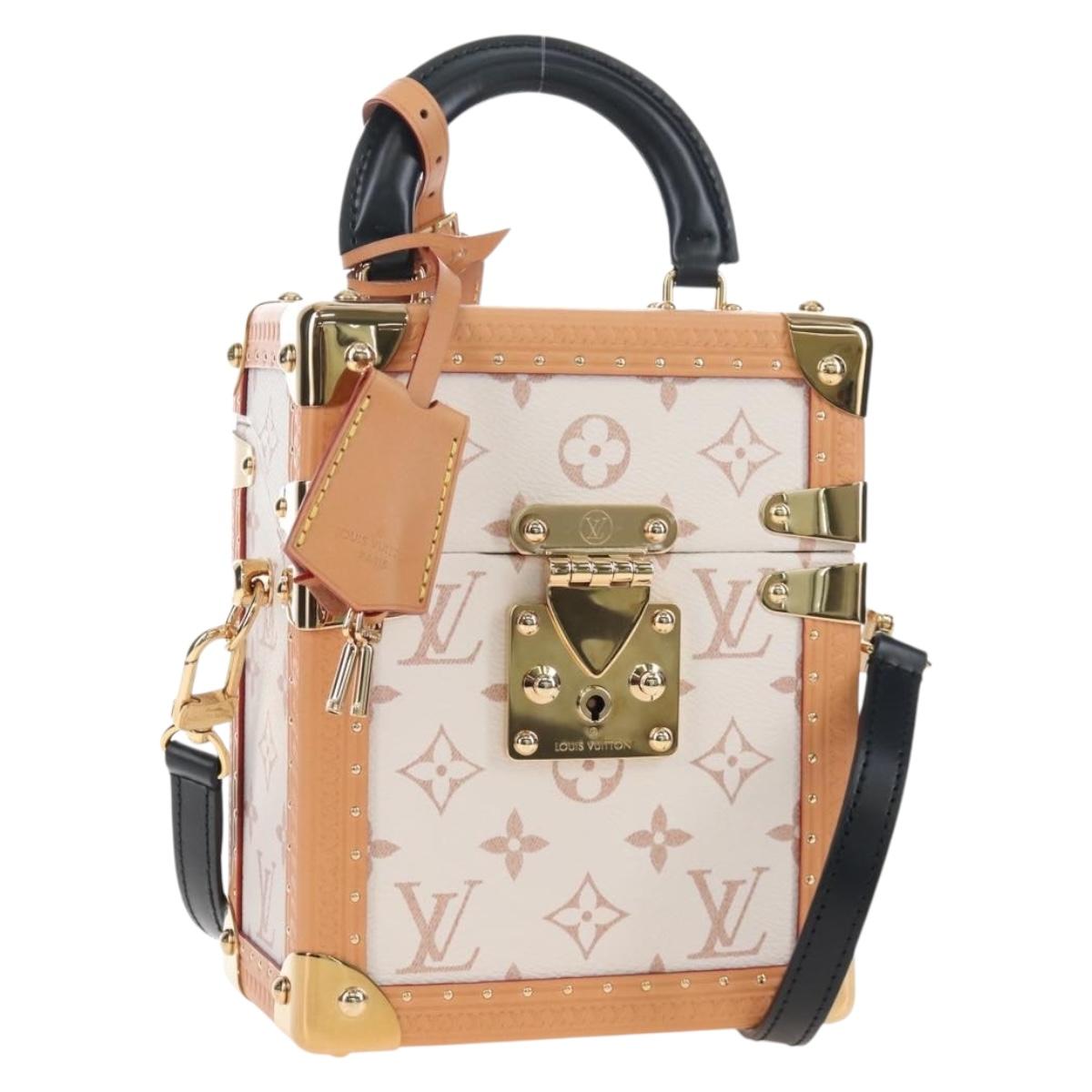 LOUIS VUITTON Monogram Camera Box Shoulder Bag White M10329 LV Auth BA15953SM
