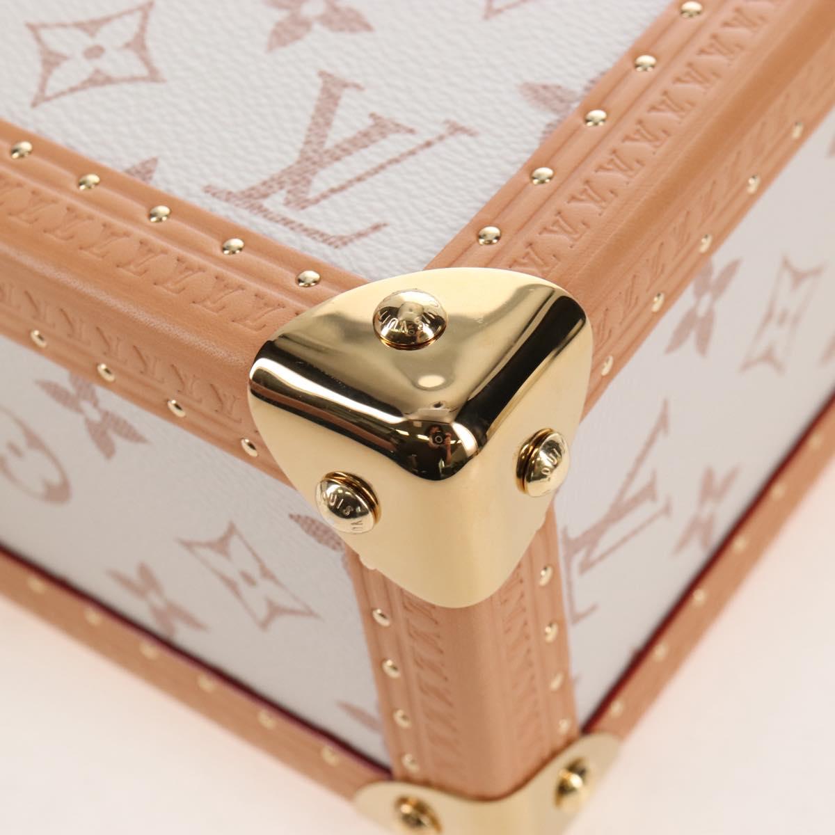 LOUIS VUITTON Monogram Camera Box Shoulder Bag White M10329 LV Auth BA15953SM