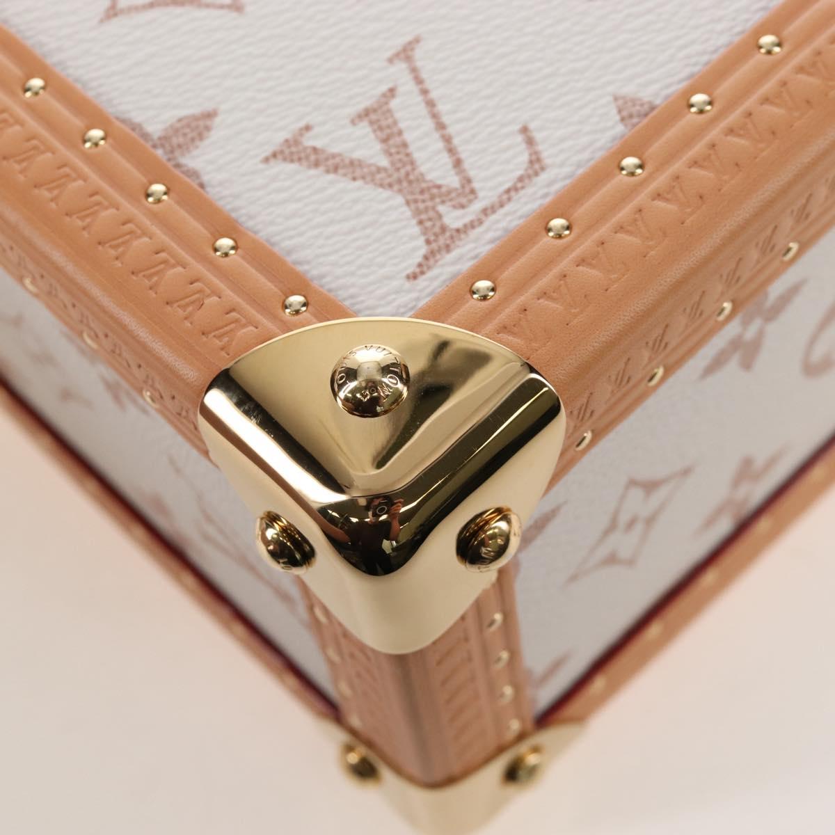 LOUIS VUITTON Monogram Camera Box Shoulder Bag White M10329 LV Auth BA15953SM