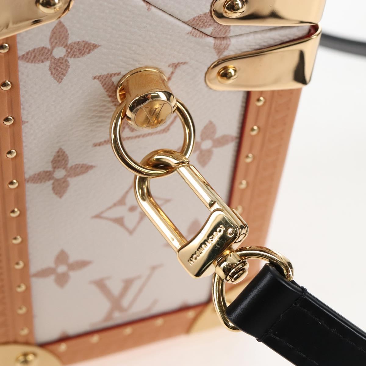 LOUIS VUITTON Monogram Camera Box Shoulder Bag White M10329 LV Auth BA15953SM