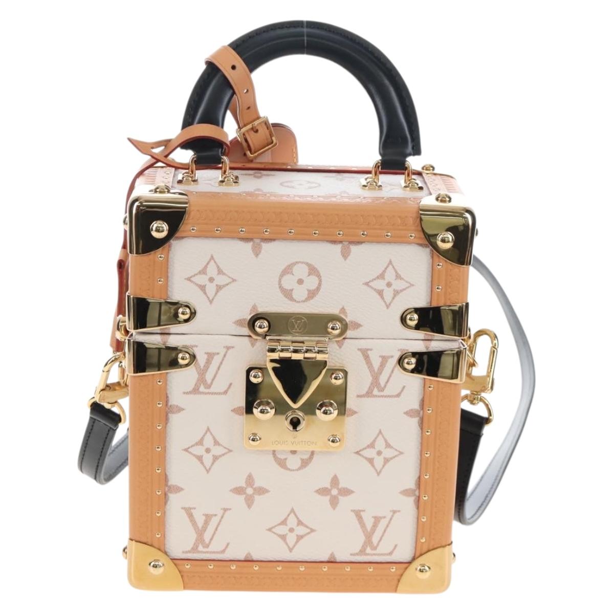 LOUIS VUITTON Monogram Camera Box Shoulder Bag White M10329 LV Auth BA15953SM