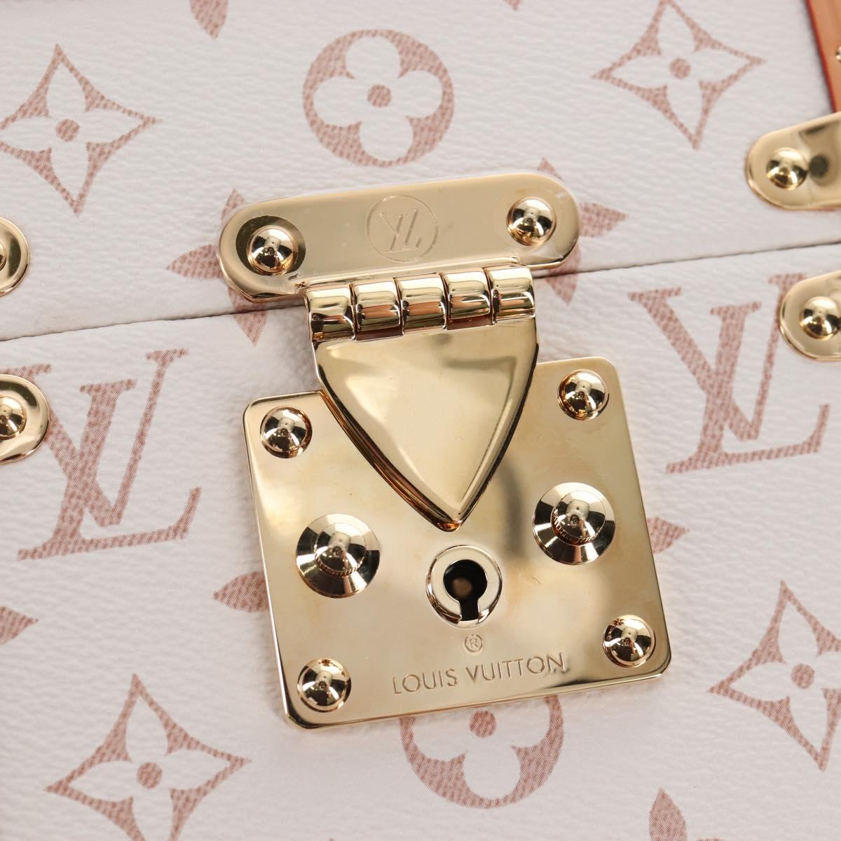 LOUIS VUITTON Monogram Camera Box Shoulder Bag White M10329 LV Auth BA15953SM