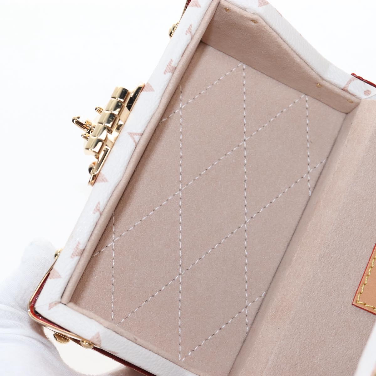 LOUIS VUITTON Monogram Camera Box Shoulder Bag White M10329 LV Auth BA15953SM