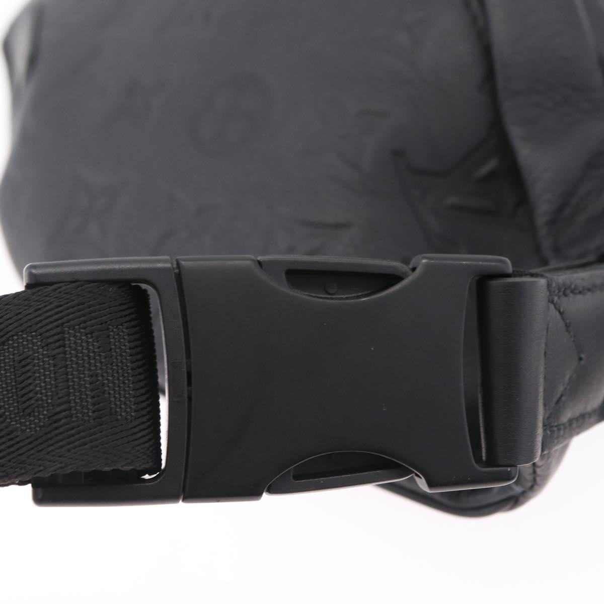 LOUIS VUITTON Monogram Shadow Discovery Bum Bag Black M44388 LV Auth BA15954M