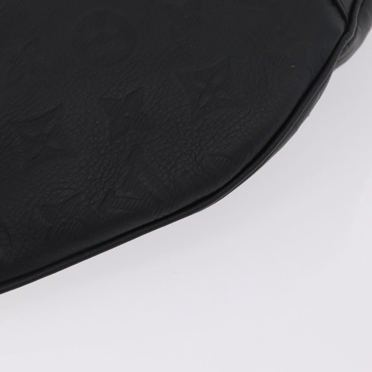 LOUIS VUITTON Monogram Shadow Discovery Bum Bag Black M44388 LV Auth BA15954M