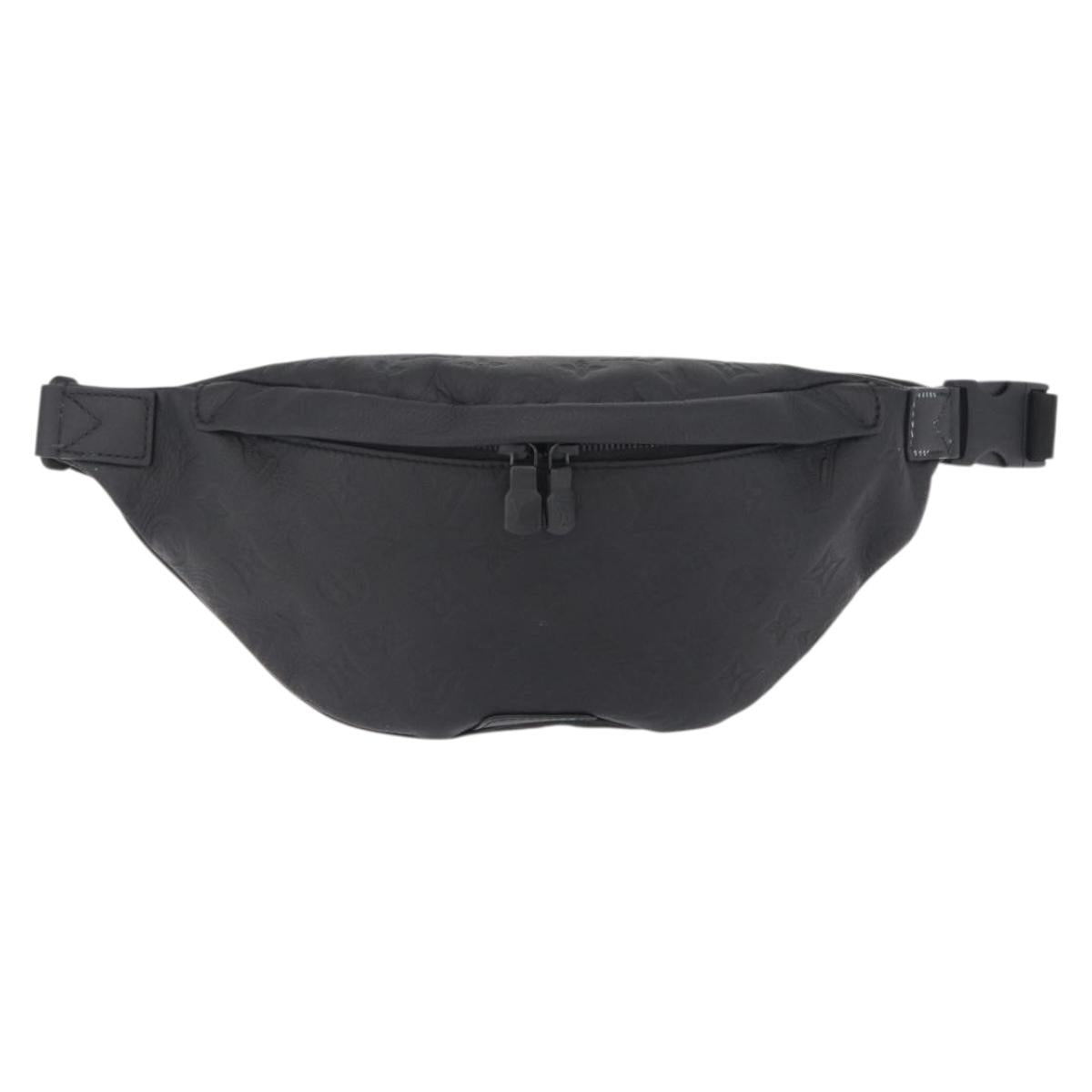 LOUIS VUITTON Monogram Shadow Discovery Bum Bag Black M44388 LV Auth BA15954M