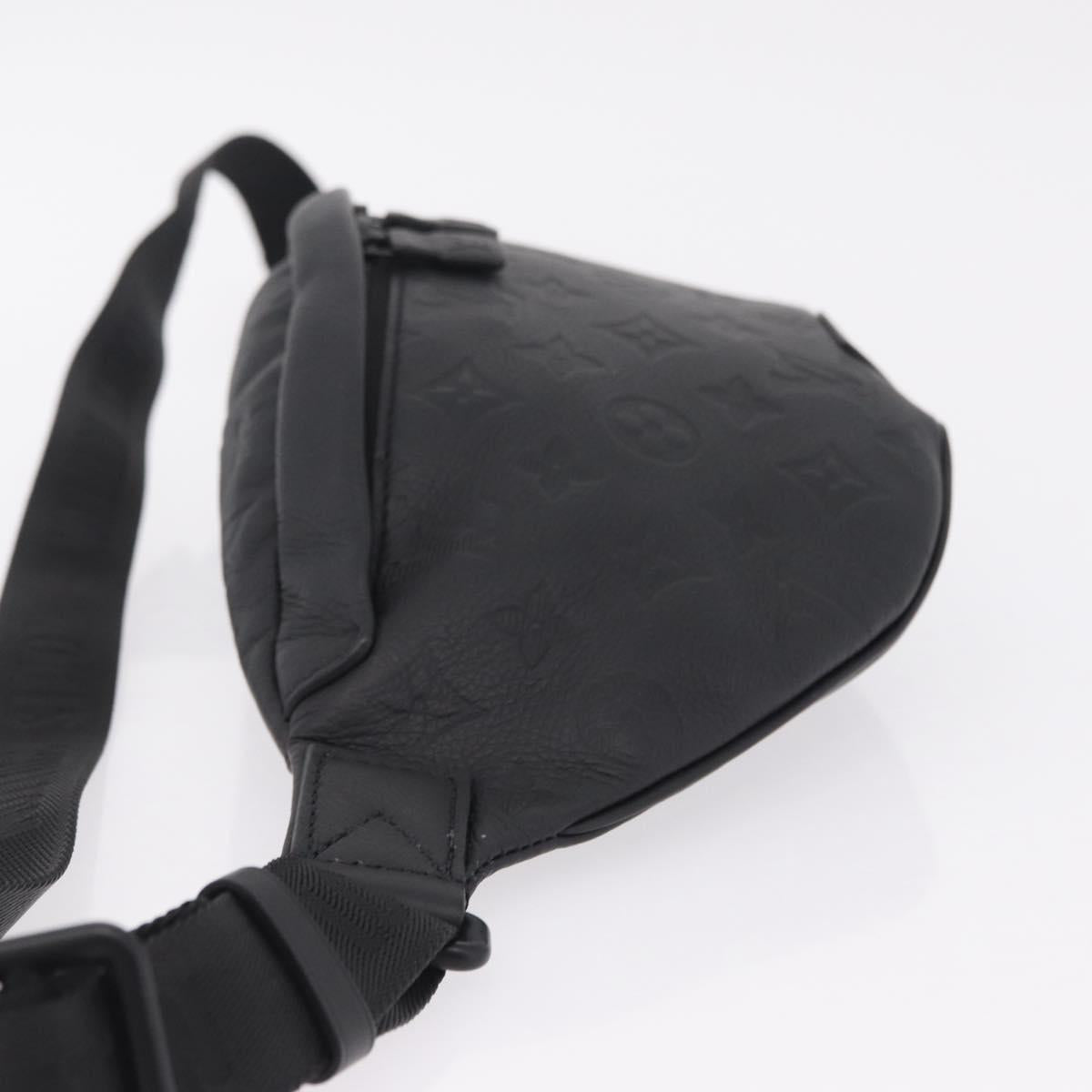 LOUIS VUITTON Monogram Shadow Discovery Bum Bag Black M44388 LV Auth BA15954M