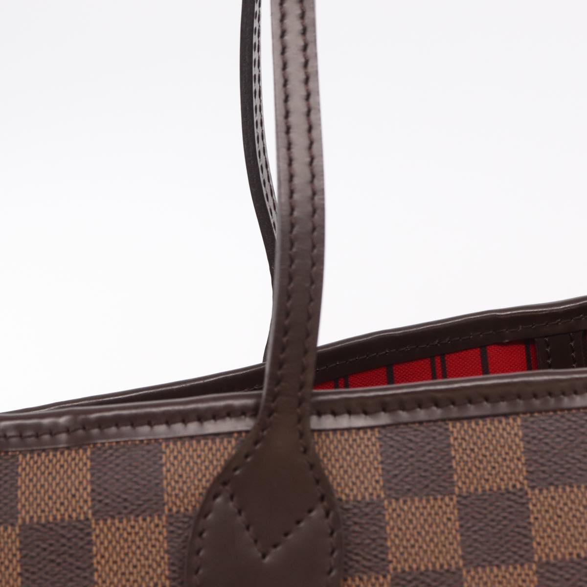 LOUIS VUITTON Damier Ebene Neverfull GM Tote Bag N51106 LV Auth BA15955V