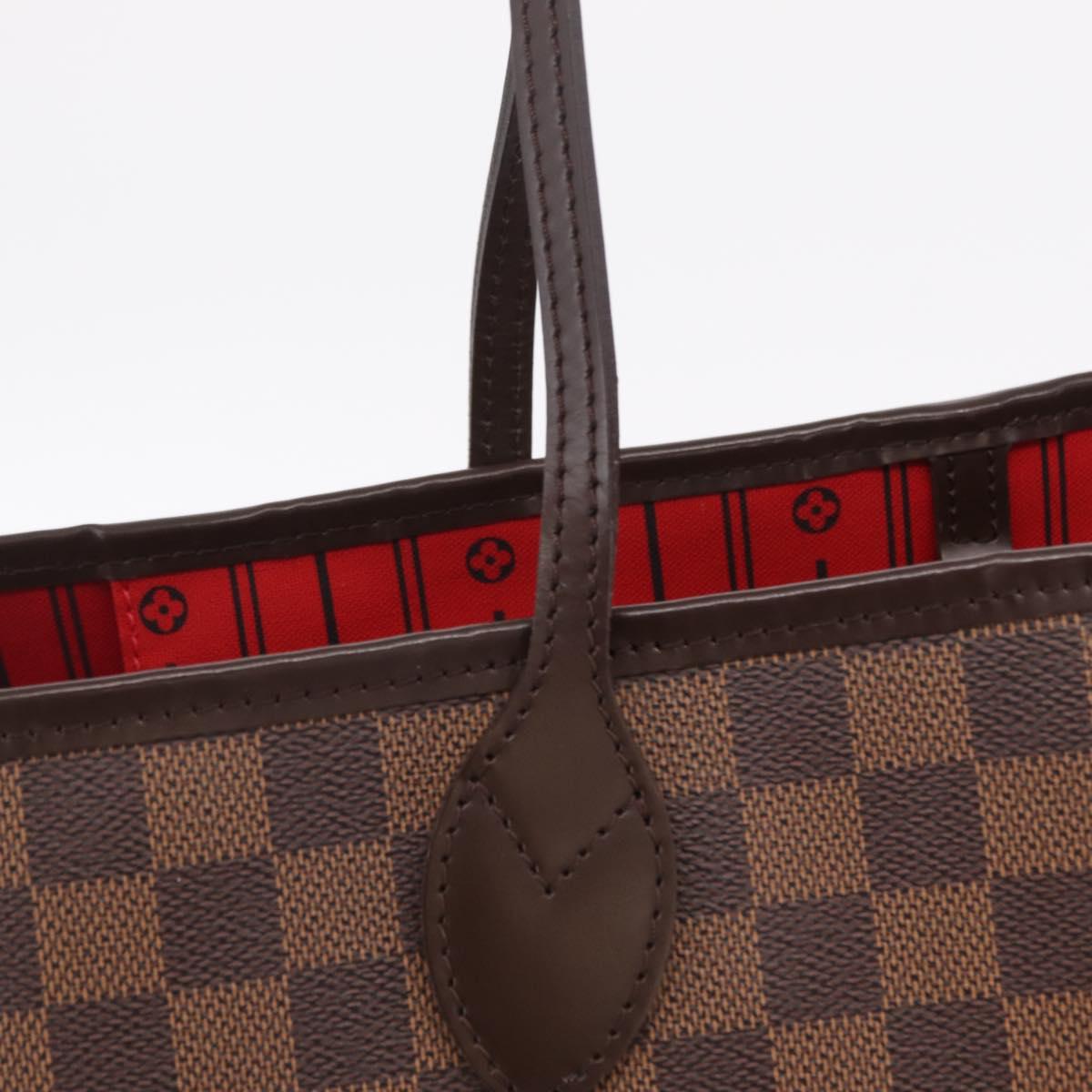 LOUIS VUITTON Damier Ebene Neverfull GM Tote Bag N51106 LV Auth BA15955V