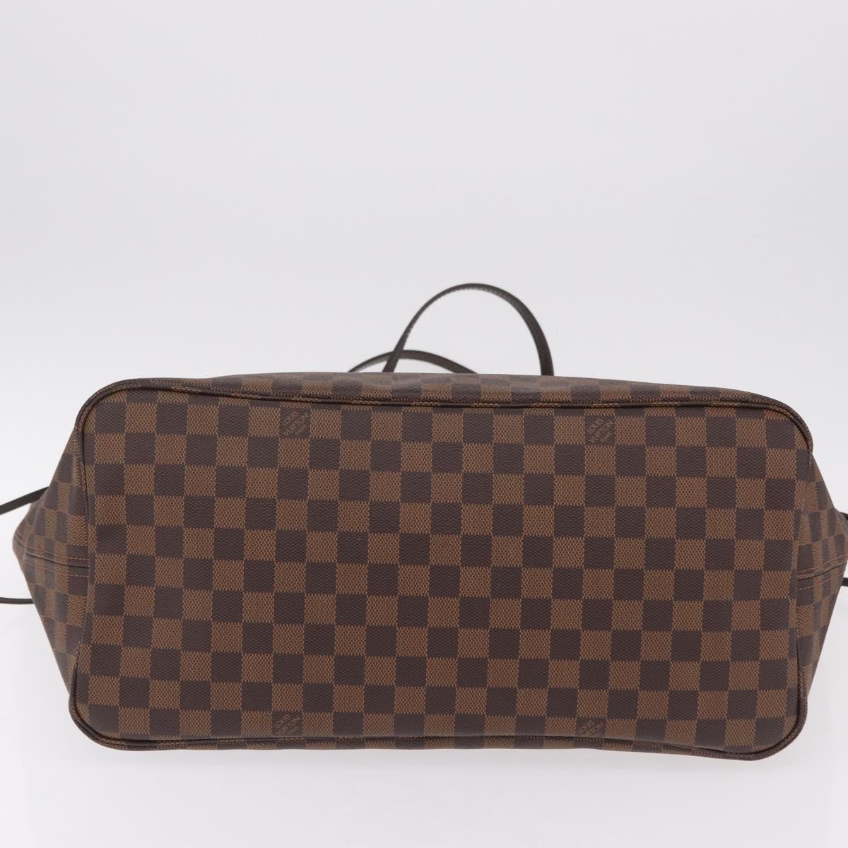 LOUIS VUITTON Damier Ebene Neverfull GM Tote Bag N51106 LV Auth BA15955V